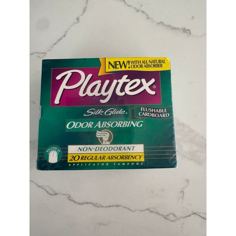 Vtg 1998 Playtex Silk Glide Odor Absorbing Regular Non Deodorant Sealed Prop